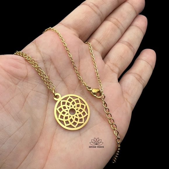 Sahasrara Necklace | Stainless Steel Jewelry - Picture 8 of 10